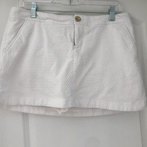 Lilly Pulitzer Textured White Lorelei Skort